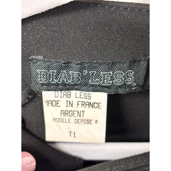 Diab'Less Sleeveless Shirred Side Formal Sheath Midi Dress Black Women's 1 / S - Picture 3 of 4